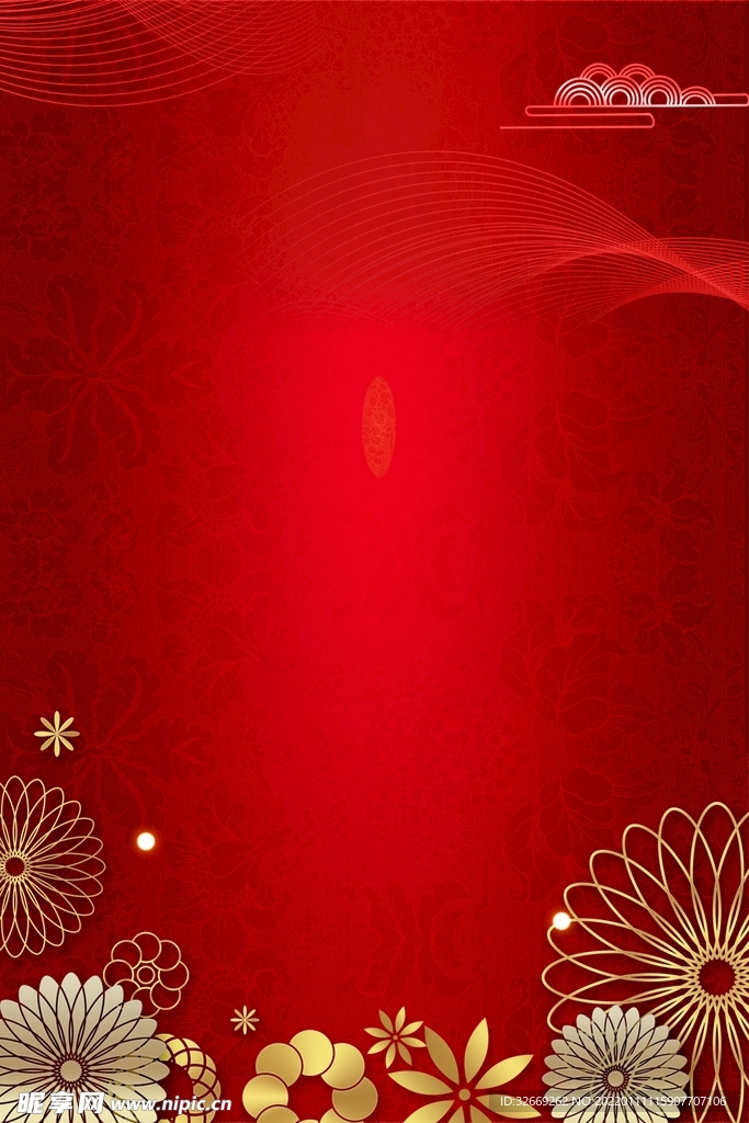 红色背景