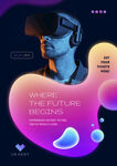 VR眼镜人物 元宇宙 数码产品