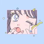 蓝色