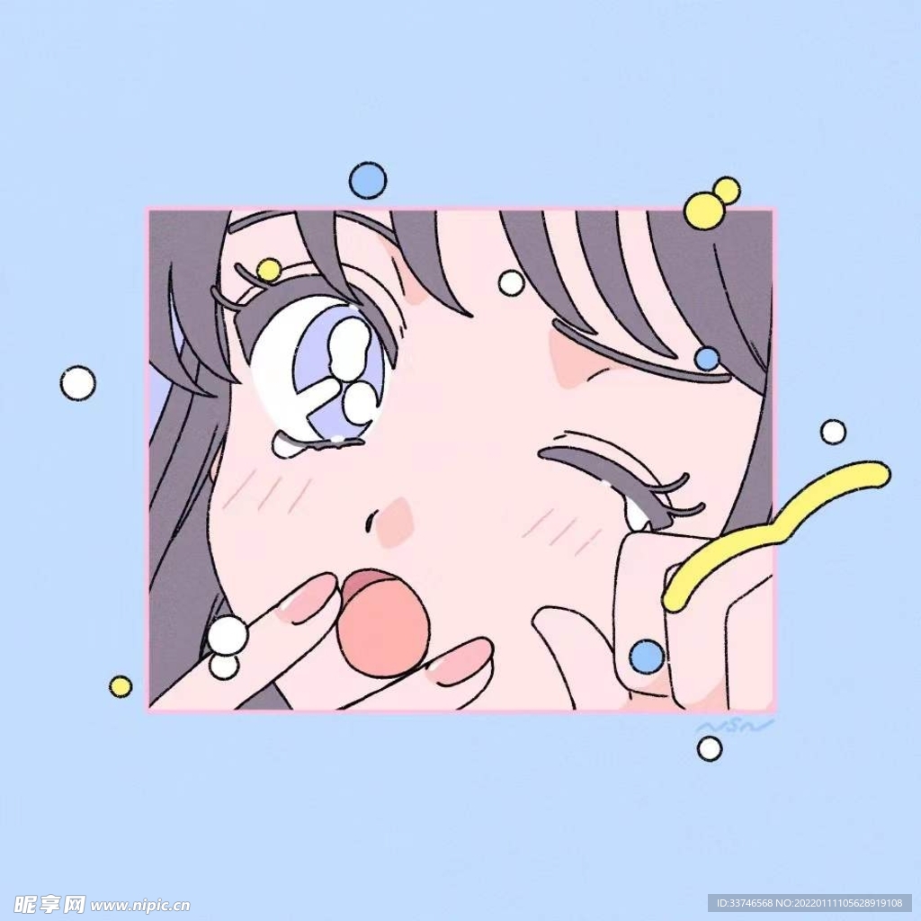蓝色