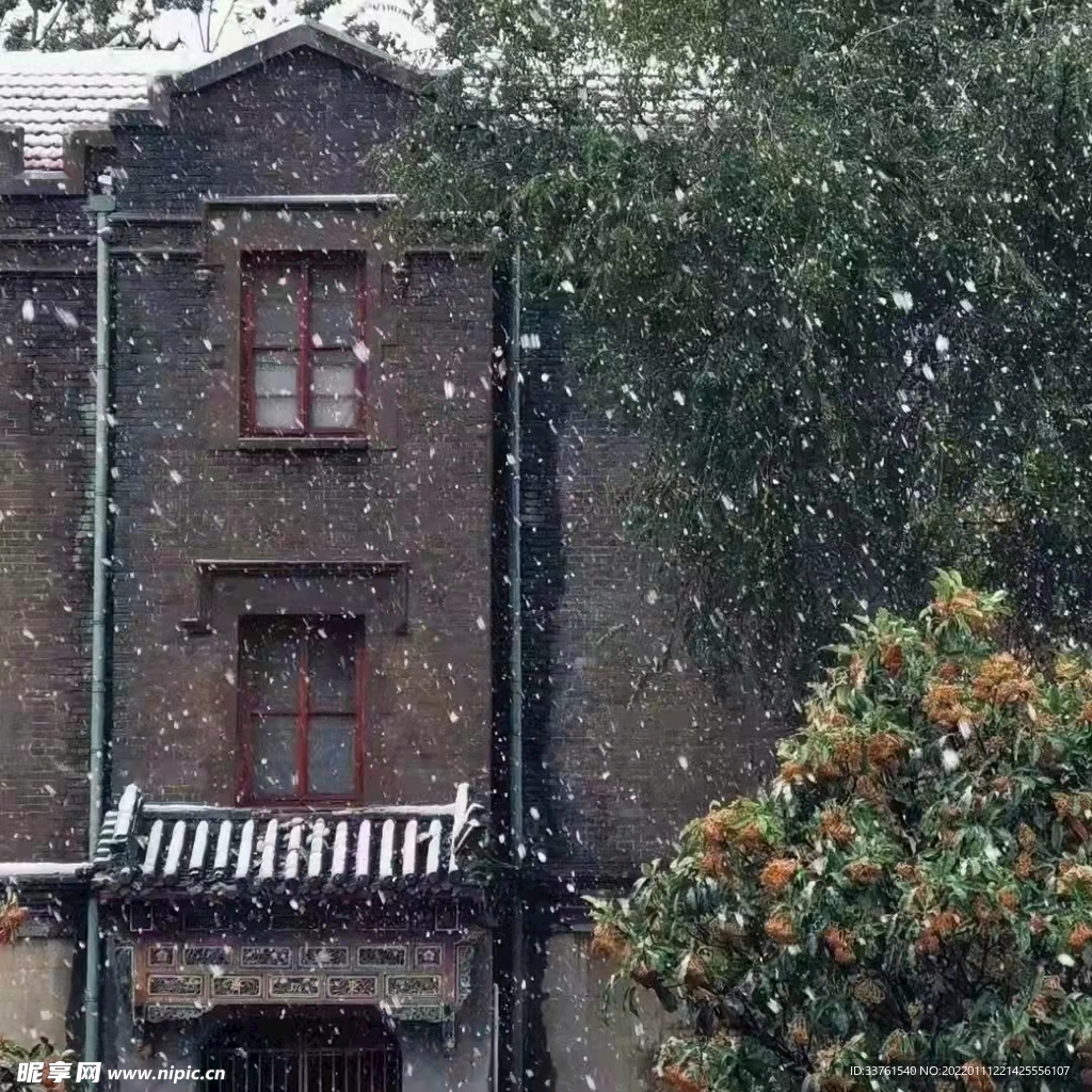 雪中建筑