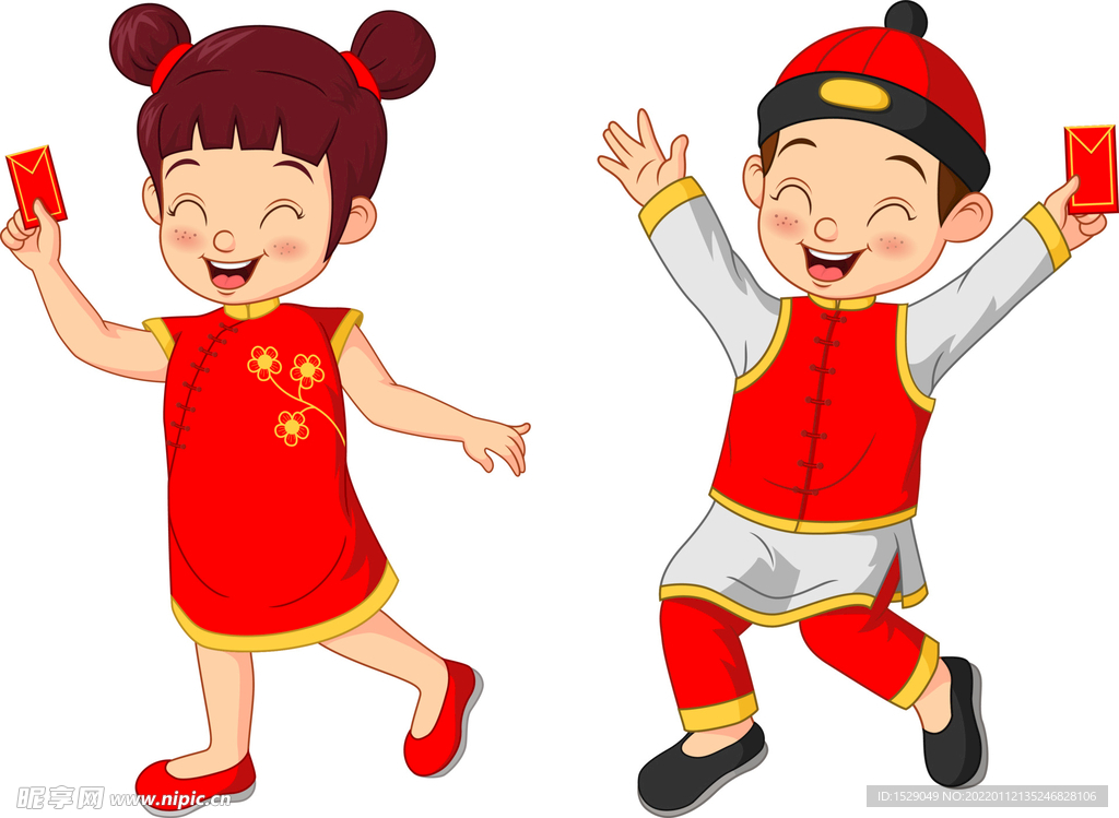 新年卡通人物  