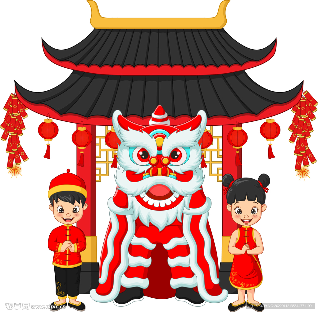 新年卡通人物 