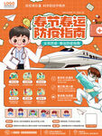 春节春运防疫宣传海报