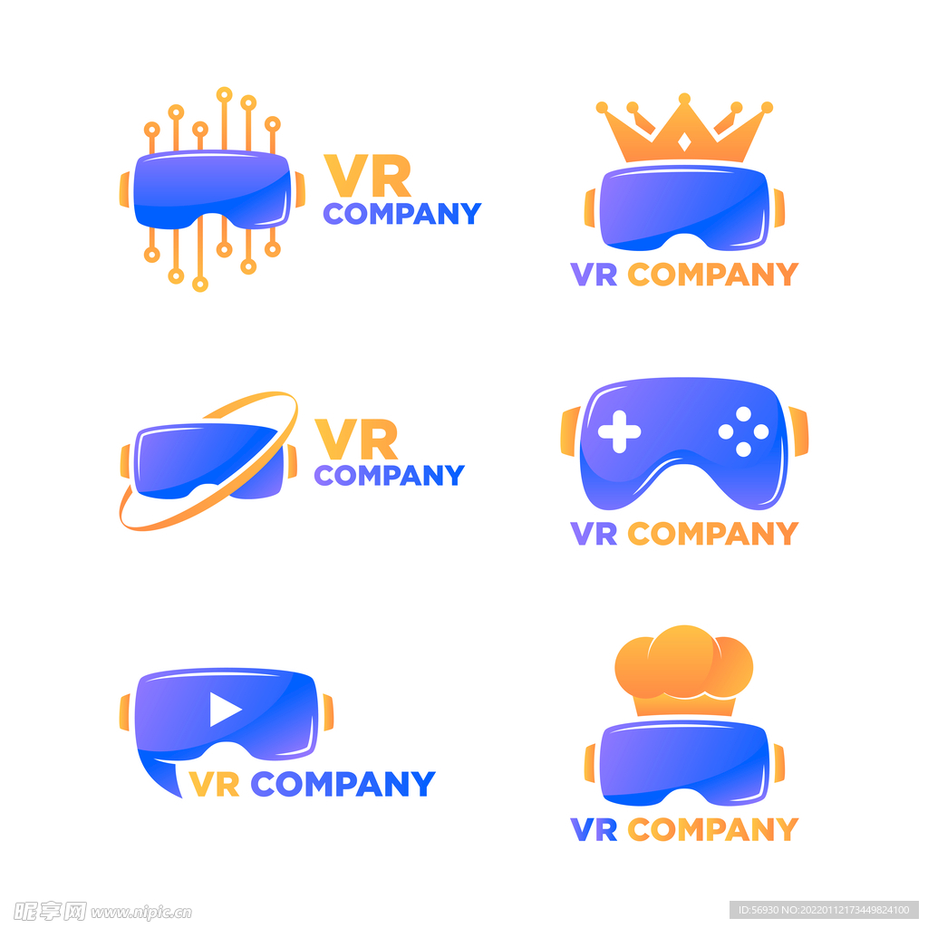 VR眼镜互联网图标