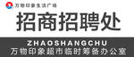 超市开业招商招聘处设计图