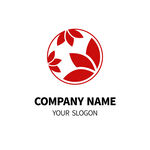 中国风荷花logo