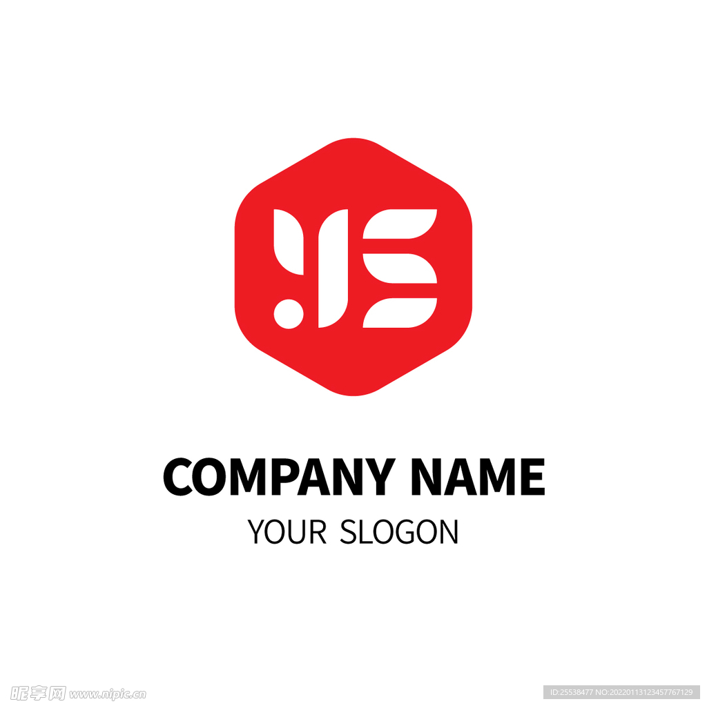 字母几何logo