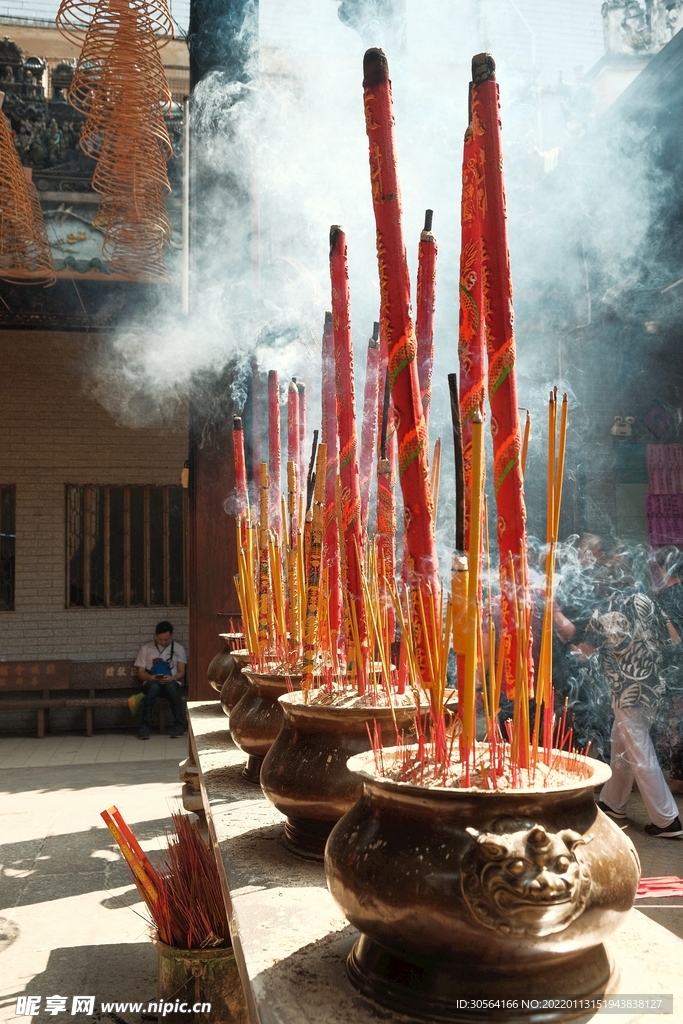 复古建筑寺庙背景素材