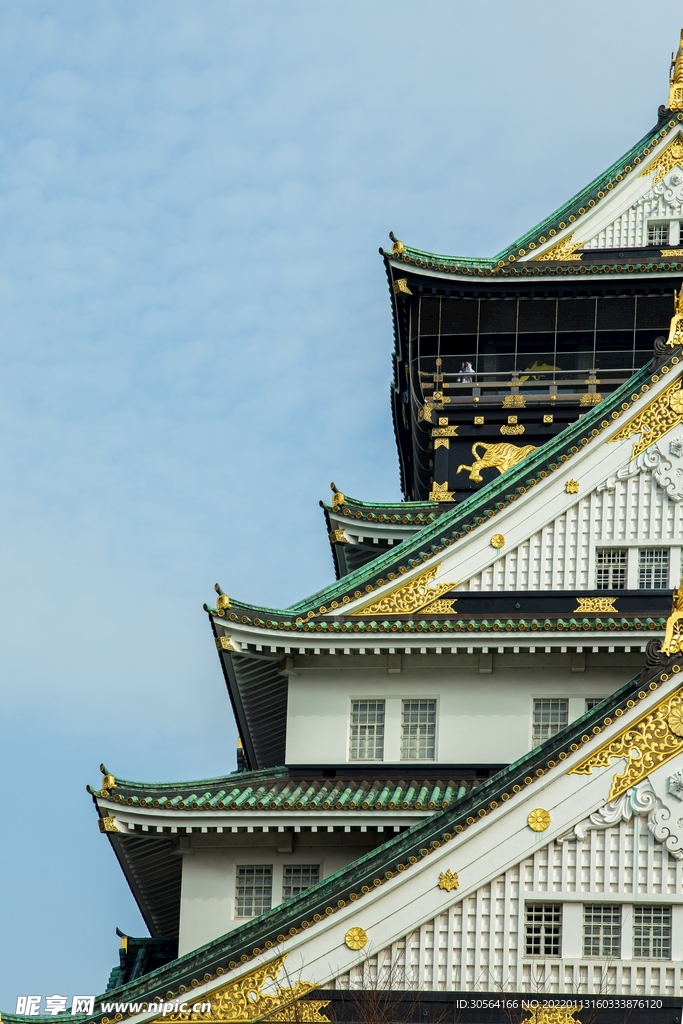 复古建筑寺庙背景素材