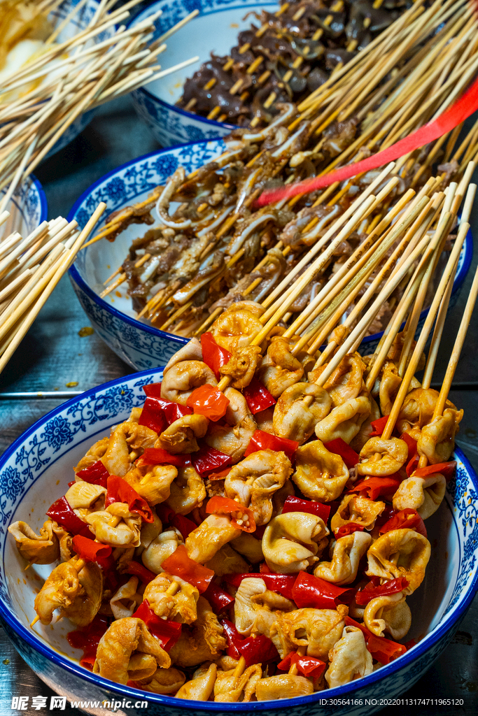 烧烤炭烤食材美食背景素材