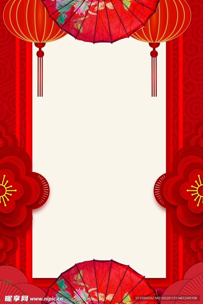 红色背景