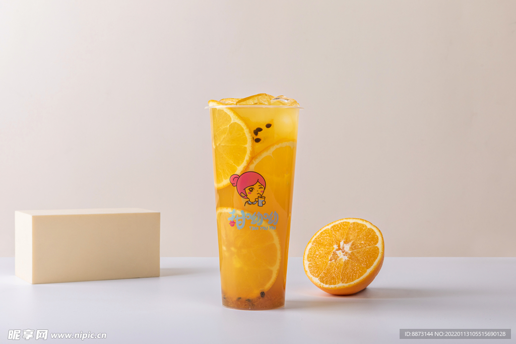 百香甜橙茉莉茶