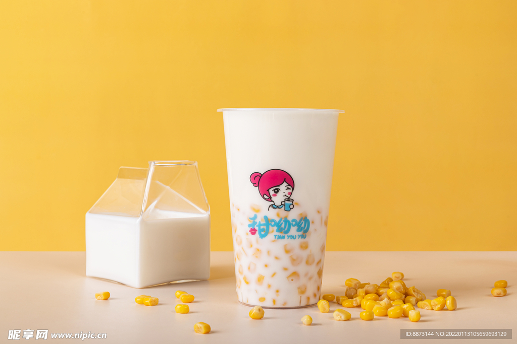 暖暖玉米牛奶 