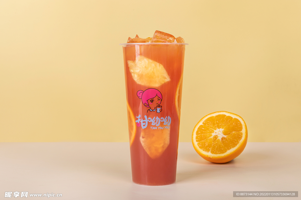 橙子凤梨茶