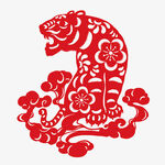 虎年剪纸 