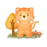 可爱卡通猫  