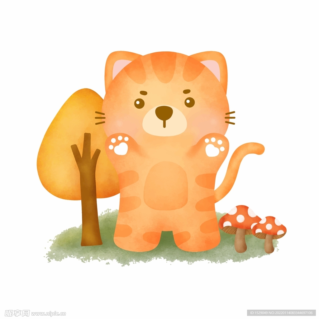 可爱卡通猫  