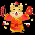 卡通老虎