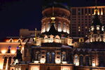 索菲亚教堂夜景欧式巴洛克建筑