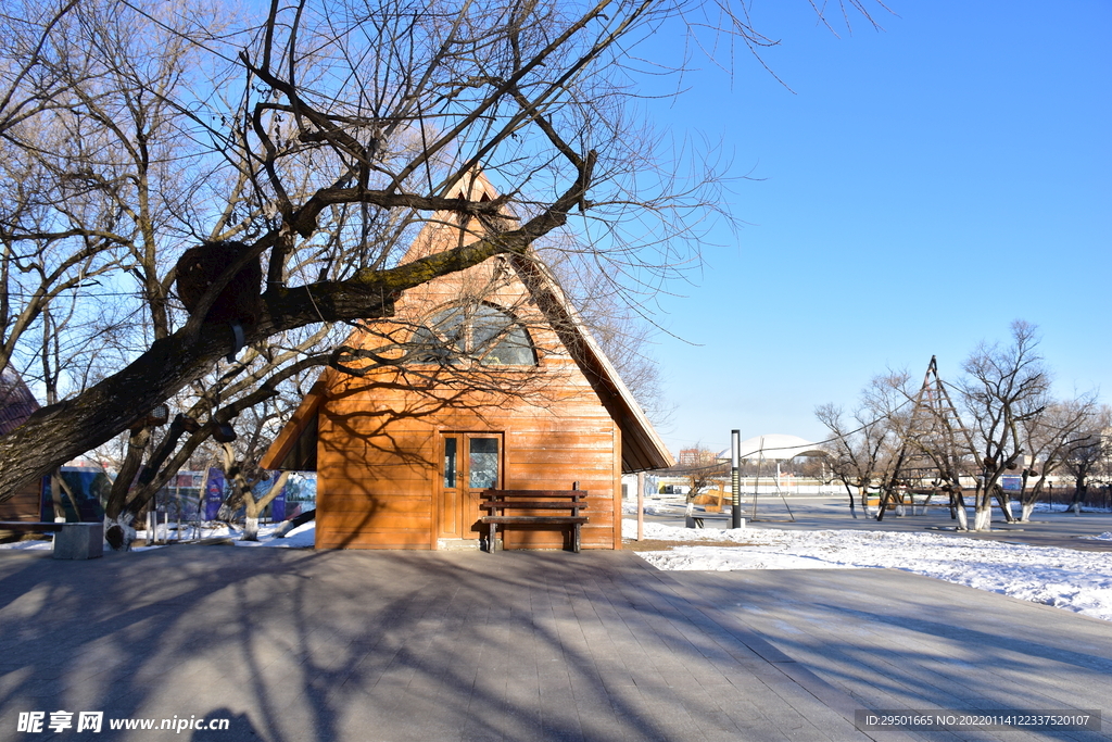 雪地木屋欧式建筑