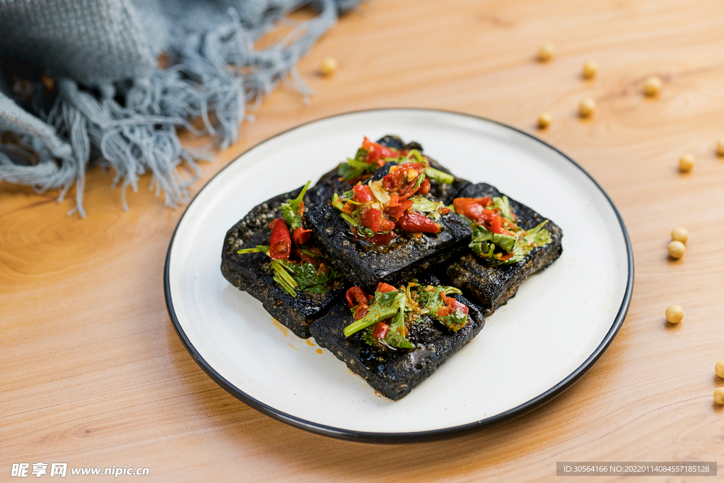 臭豆腐美食食材背景素材