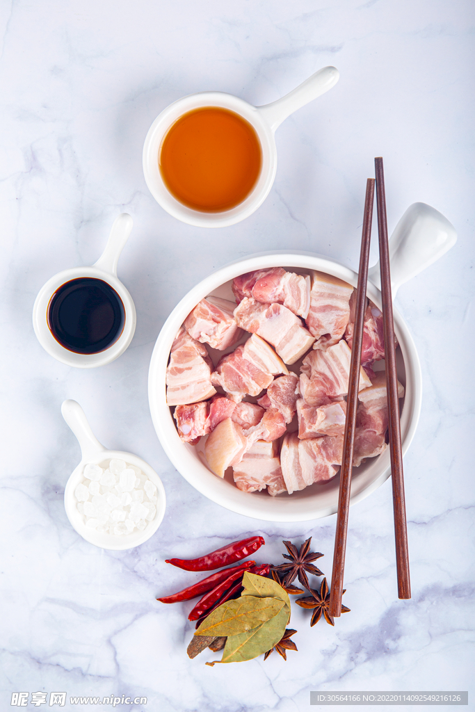 五花肉猪肉美食食材背景素材