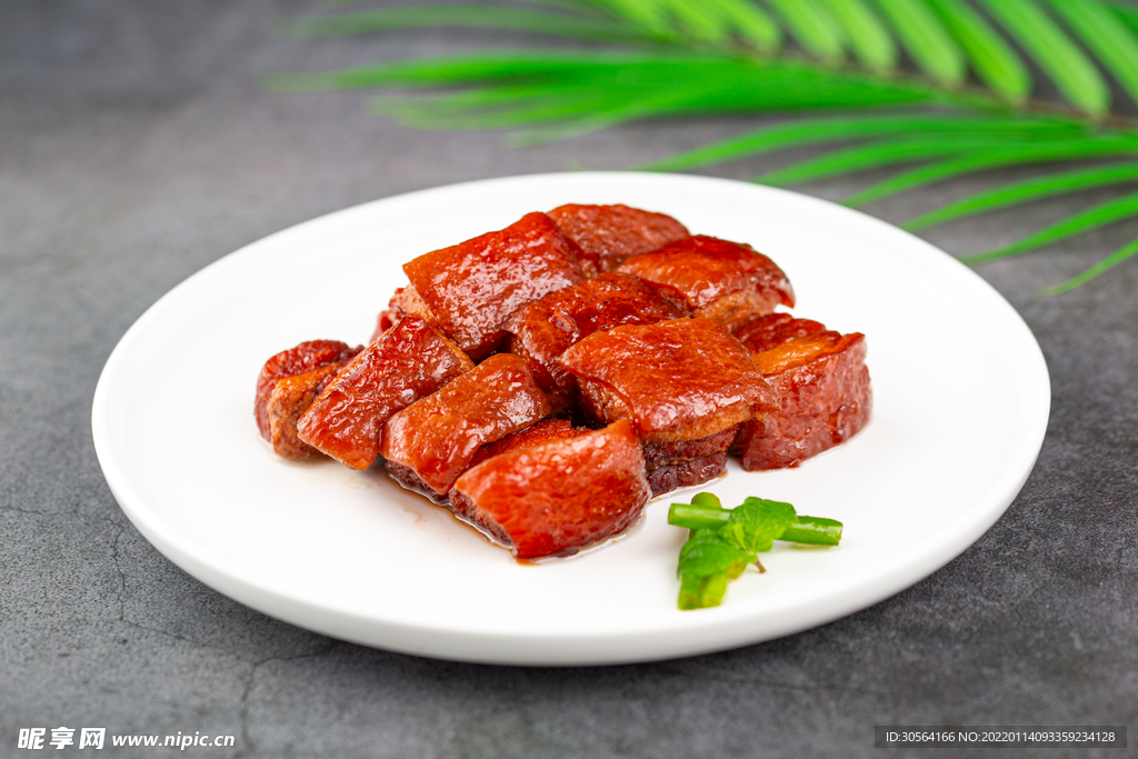 红烧肉美食食材背景素材