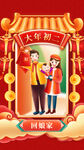 新年习俗海报