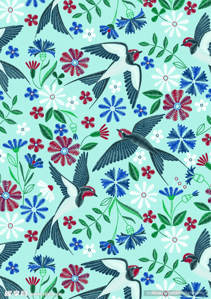 绣花燕子