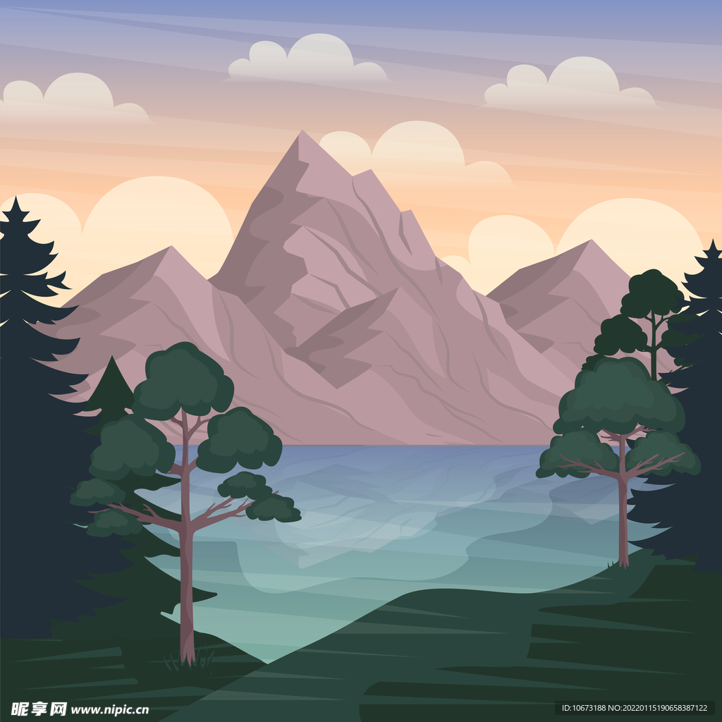  山峦山峰背景