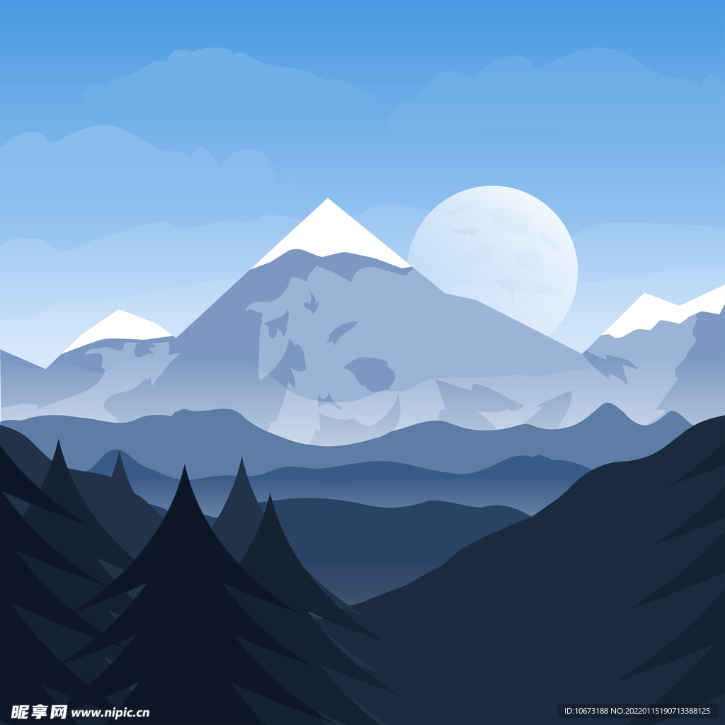  山峦山峰背景