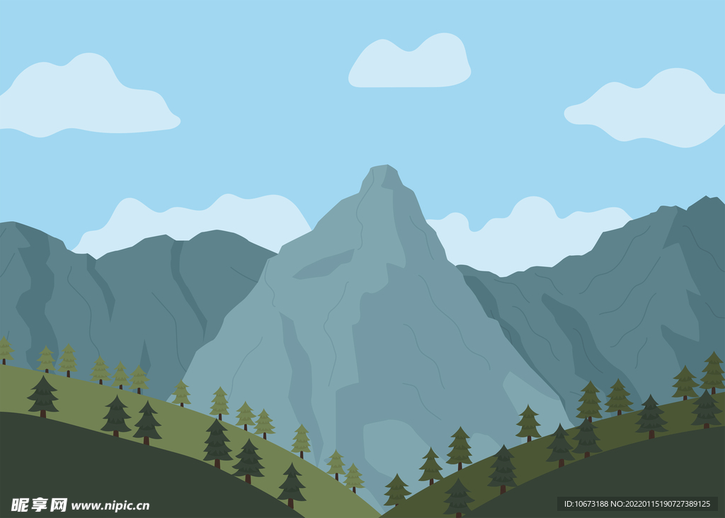 山峦山峰背景