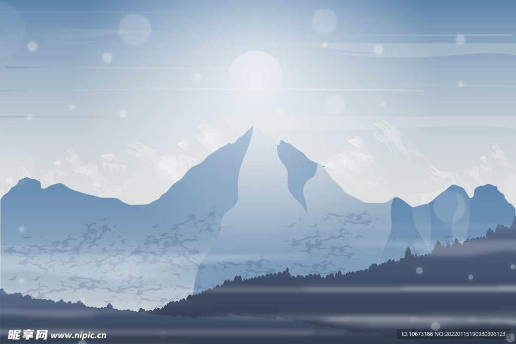  山峦山峰背景