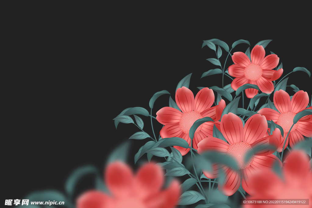 高清鲜花背景