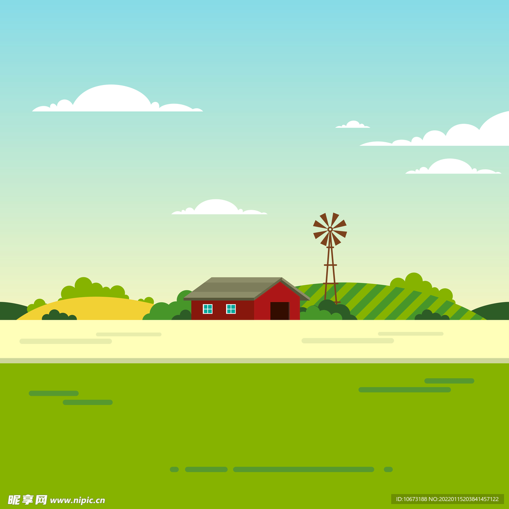 乡村地形背景
