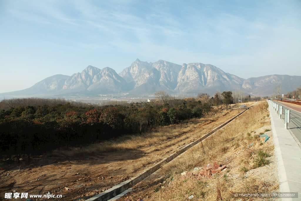 少室山冬景