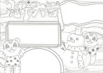 2022虎年线稿 新年线稿  