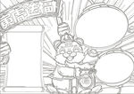 2022虎年线稿  新年线稿 