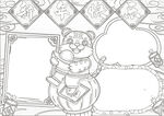 2022虎年线稿  新年线稿 
