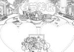 春节美食 手抄报 插画  线稿