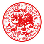 剪纸虎   
