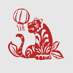 剪纸虎   