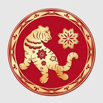 剪纸虎