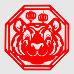 剪纸虎   