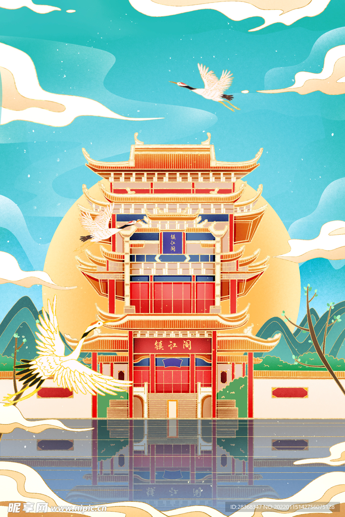 城市国潮海报