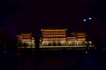 洛阳丽景门中式古城楼建筑夜景