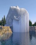 建筑人头瀑布
