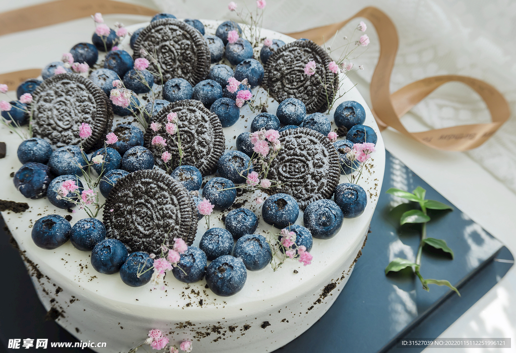 蓝莓奥利奥蛋糕