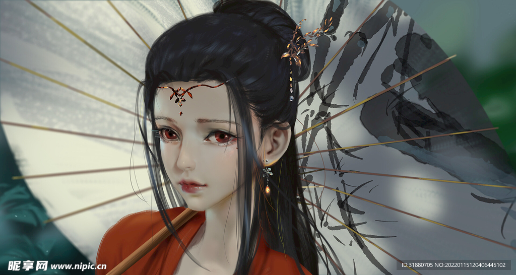 精致动漫女孩高冷